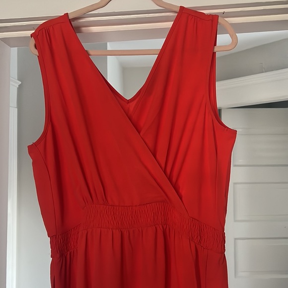 Orange midi/maxi dress with pockets! Size XL. Excellent condition. - Picture 5 of 8
